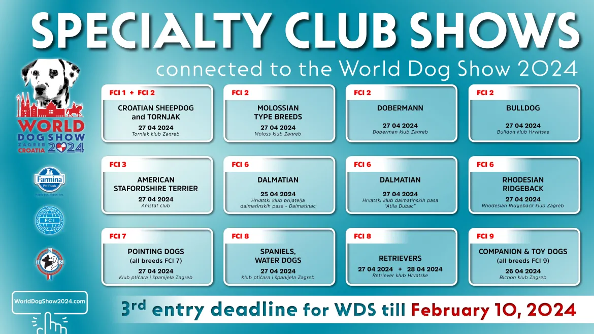 Specialty Club Shows connected to the WDS
